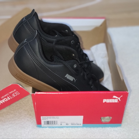 Puma smash laced black shoes - Picture 2 of 5
